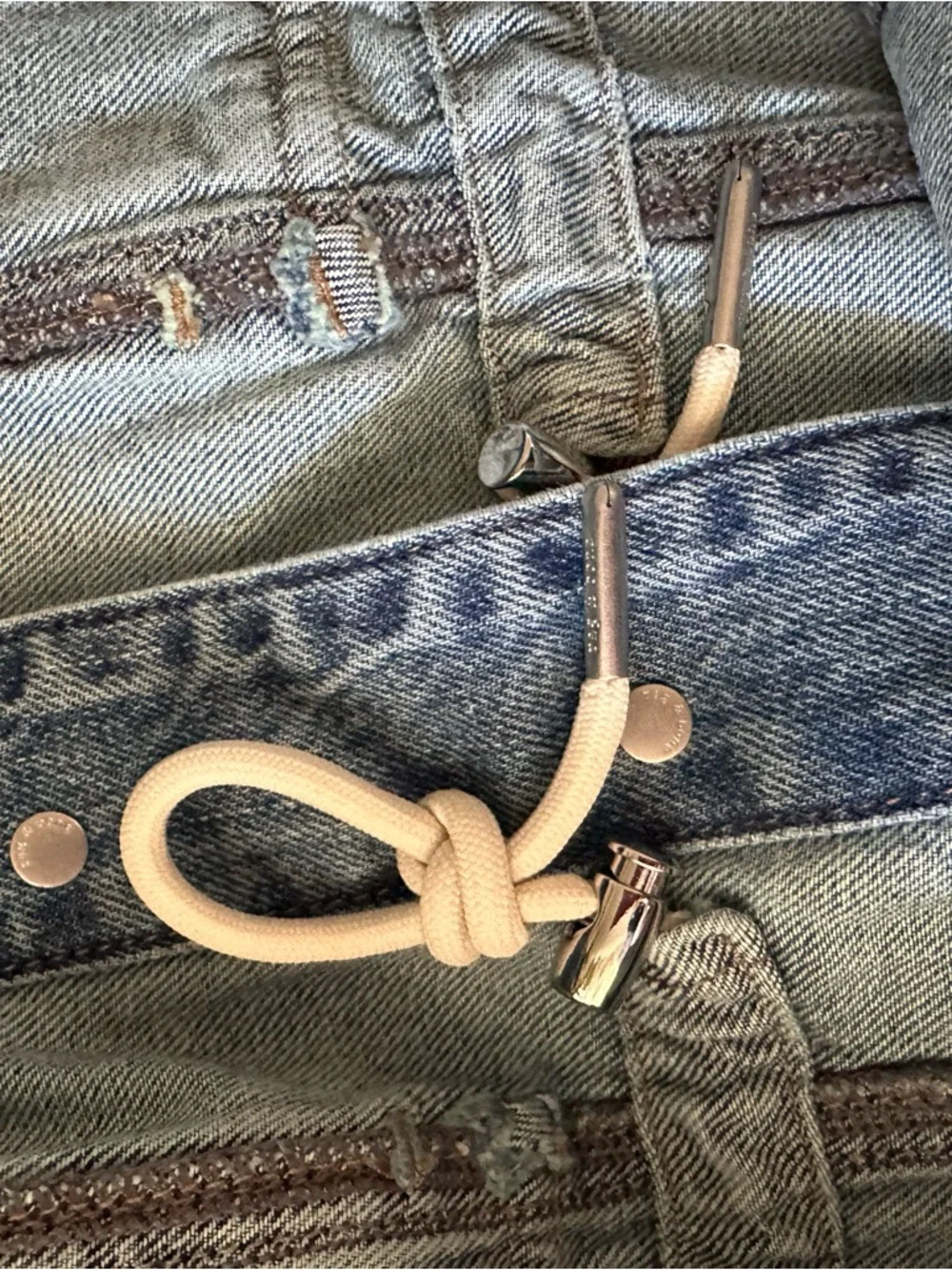 Rag & Bone Amy Cinched Waist Classic Light Blue Denim Jacket size L NWT - Picture 9 of 9